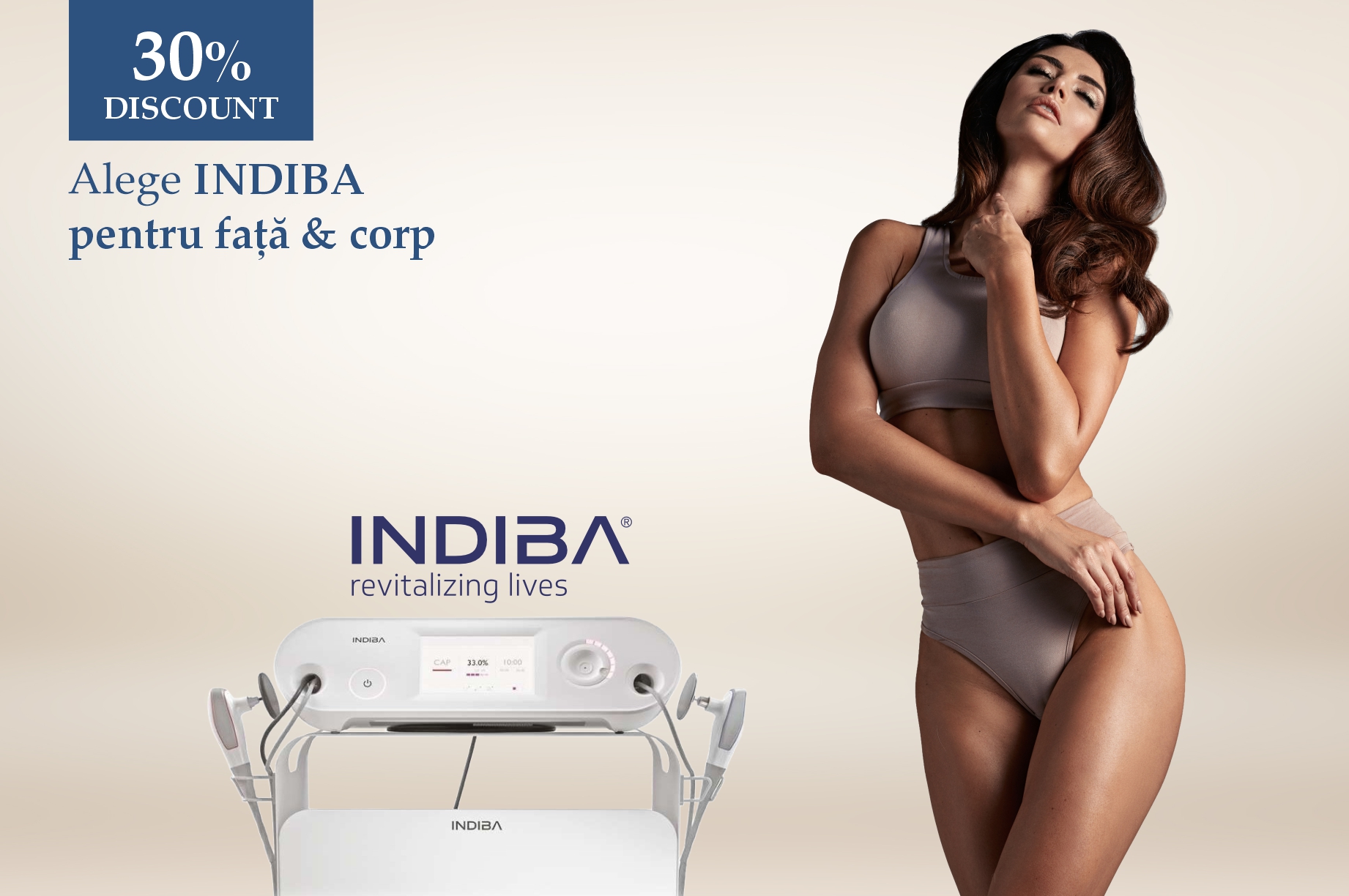 INDIBA® Față & Corp – Acum cu 30% Reducere