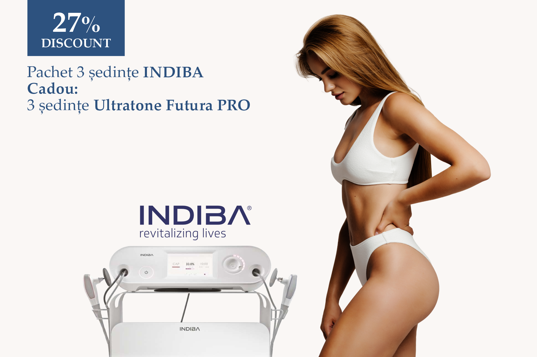 Indiba - Fermitate, tonus și remodelare într-un protocol complet de vară